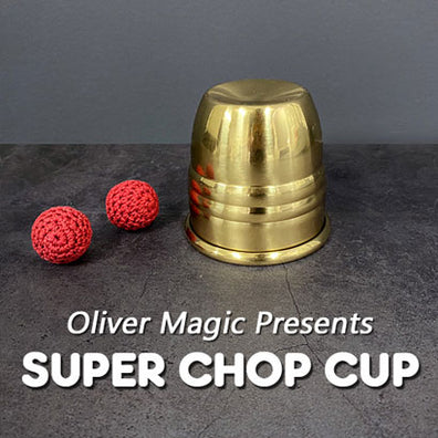 super chop cup oliver magic tour de magie laiton aimant balle de crochet rouge